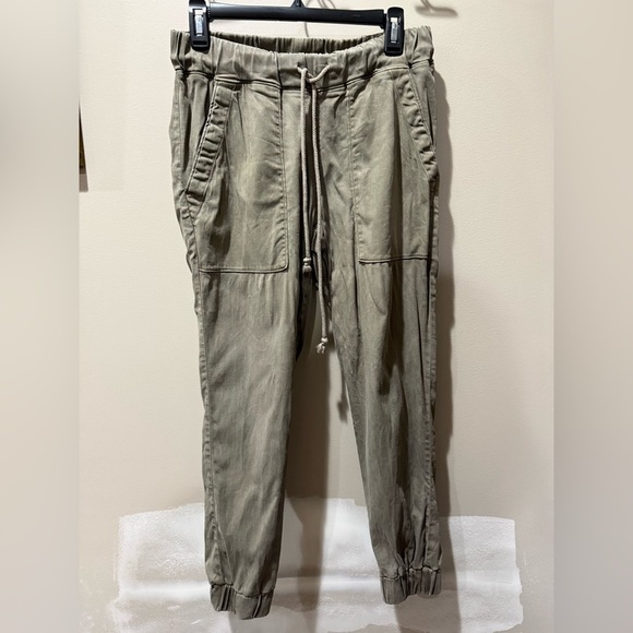 cloth & stone Pants - Cloth & Stone Army Green Joggers